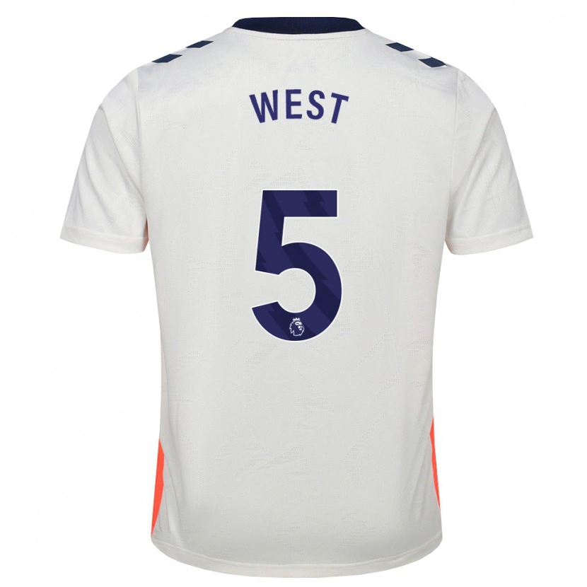 Danxen Męski Devon West #5 Biały Pomarańczowy Niebieski Królewski Wyjazdowa Koszulka 2026/27 Koszulki Klubowe