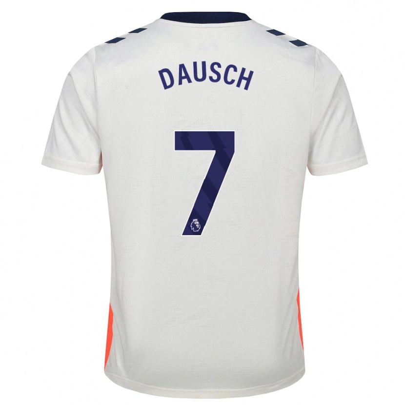 Danxen Męski Aidan Dausch #7 Biały Pomarańczowy Niebieski Królewski Wyjazdowa Koszulka 2026/27 Koszulki Klubowe