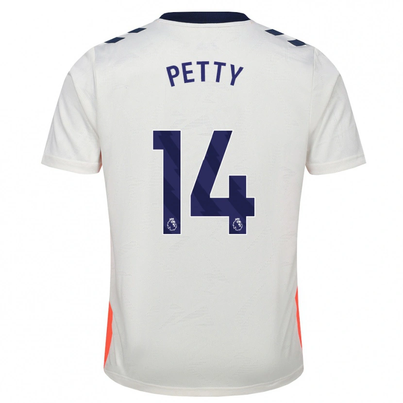 Danxen Męski Billy Petty #14 Biały Pomarańczowy Niebieski Królewski Wyjazdowa Koszulka 2026/27 Koszulki Klubowe