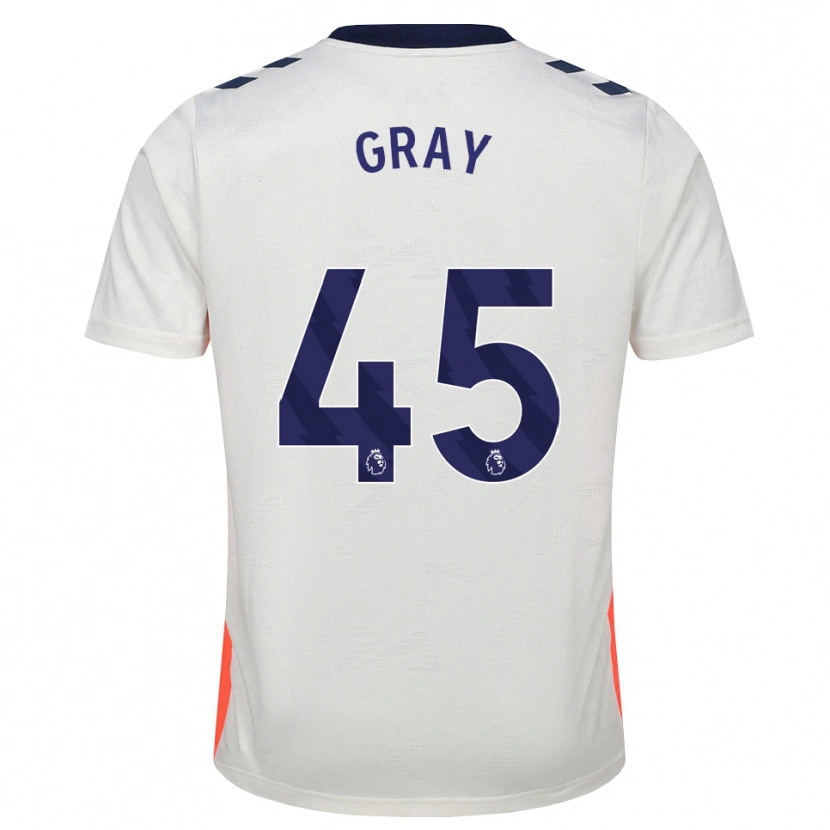 Danxen Męski Harrison Gray #45 Biały Pomarańczowy Niebieski Królewski Wyjazdowa Koszulka 2026/27 Koszulki Klubowe