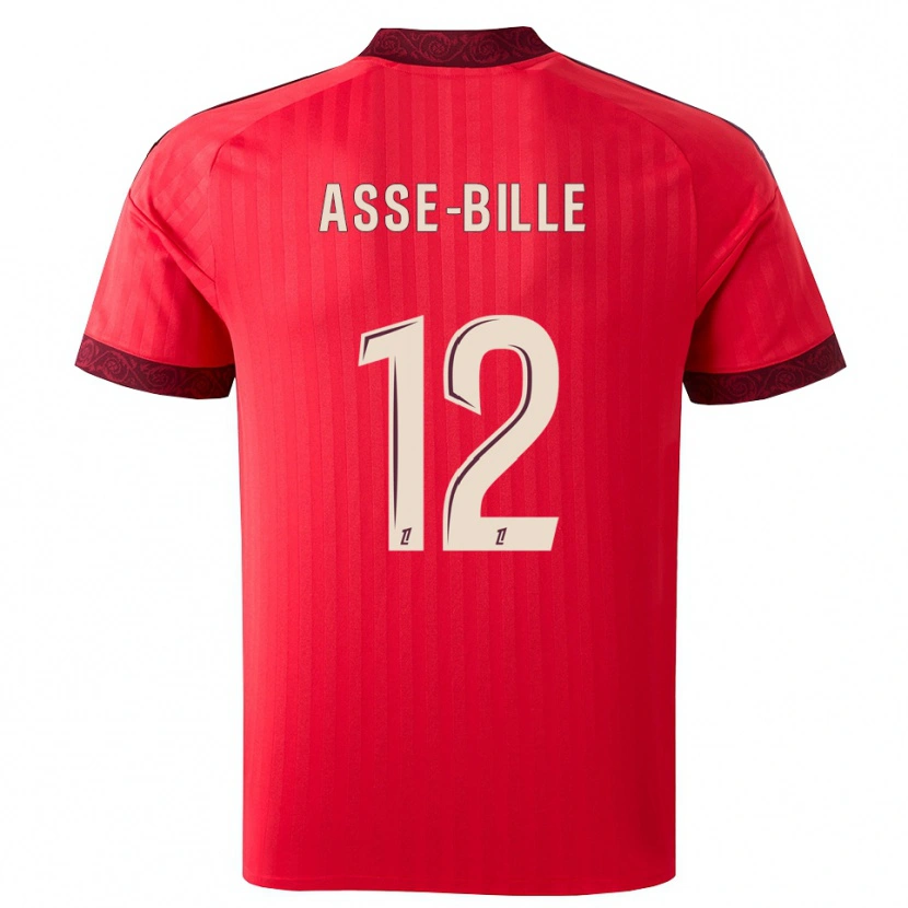 Danxen Męski Tiago Asse-Bille #12 Bordo Czerwony Biały Wyjazdowa Koszulka 2026/27 Koszulki Klubowe