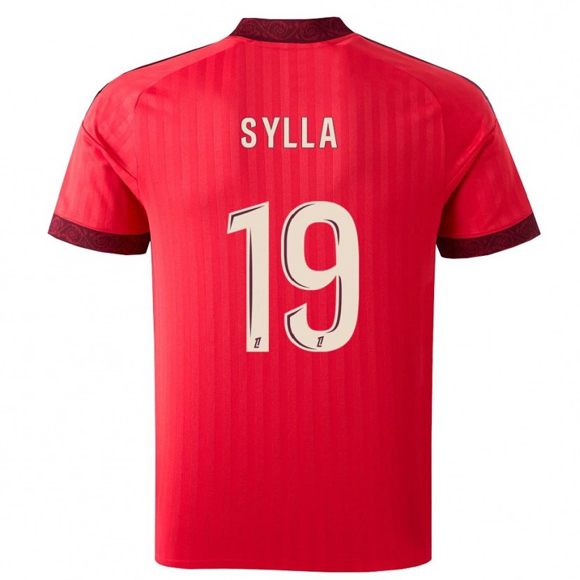 Danxen Męski Kysha Sylla #19 Bordo Czerwony Biały Wyjazdowa Koszulka 2026/27 Koszulki Klubowe