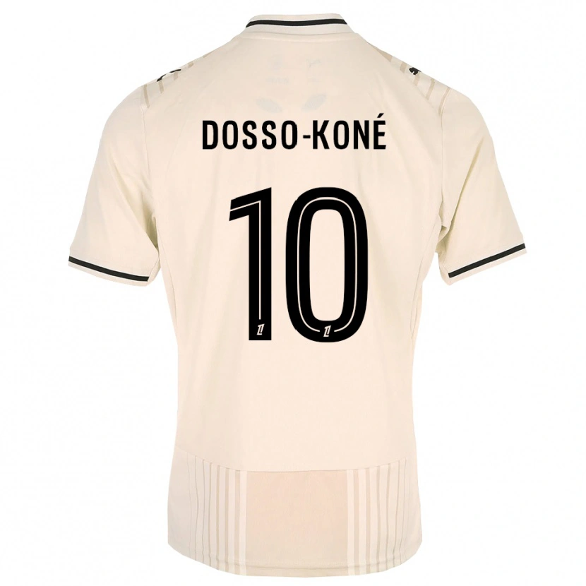 Danxen Męski Namory Dosso-Koné #10 Stara Koronka Czarny Antyczny Biały Wyjazdowa Koszulka 2026/27 Koszulki Klubowe