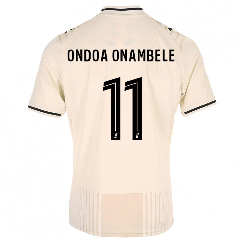 Danxen Męski Fred Ondoa Onambele #11 Stara Koronka Czarny Antyczny Biały Wyjazdowa Koszulka 2026/27 Koszulki Klubowe