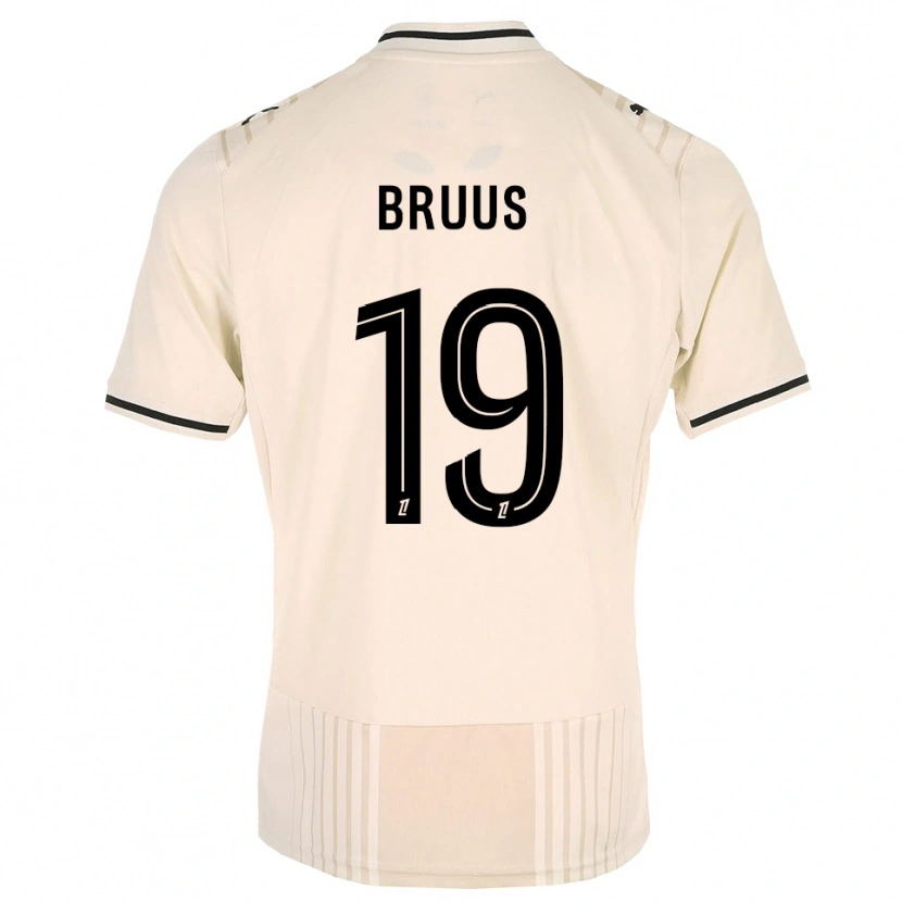 Danxen Męski Andreas Bruus #19 Stara Koronka Czarny Antyczny Biały Wyjazdowa Koszulka 2026/27 Koszulki Klubowe