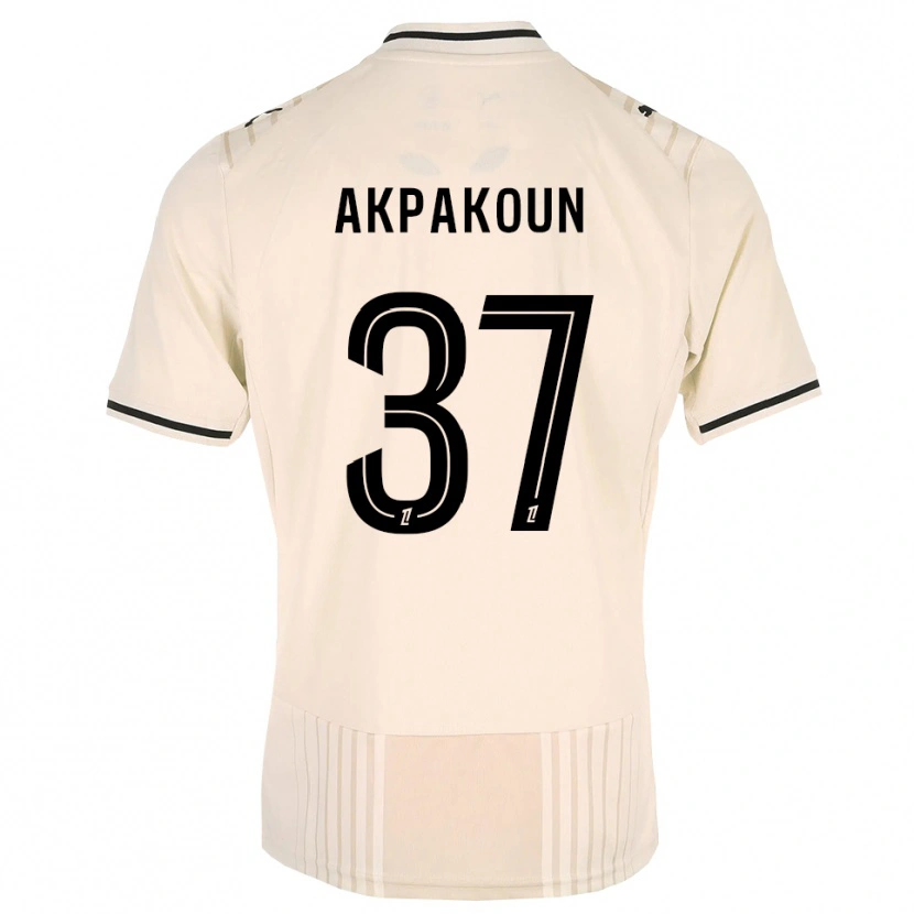 Danxen Męski Tom Akpakoun #37 Stara Koronka Czarny Antyczny Biały Wyjazdowa Koszulka 2026/27 Koszulki Klubowe