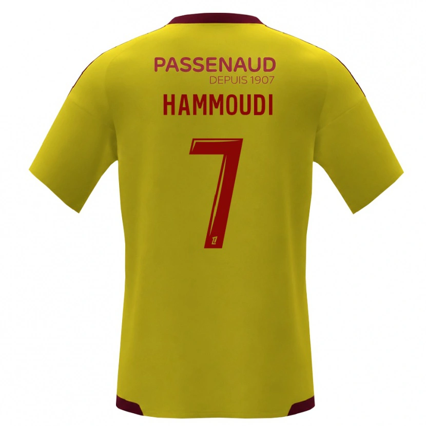 Danxen Męski Izhak Hammoudi #7 Żółty Czerwony Zielony Wyjazdowa Koszulka 2026/27 Koszulki Klubowe