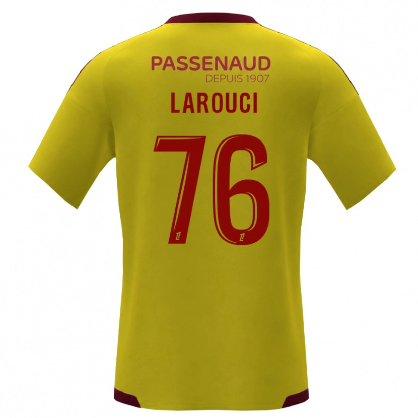 Danxen Męski Yasser Larouci #76 Żółty Czerwony Zielony Wyjazdowa Koszulka 2026/27 Koszulki Klubowe