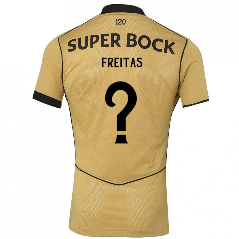 Danxen Męski Tiago Freitas #0 Goldenrod Czarny Wyjazdowa Koszulka 2026/27 Koszulki Klubowe