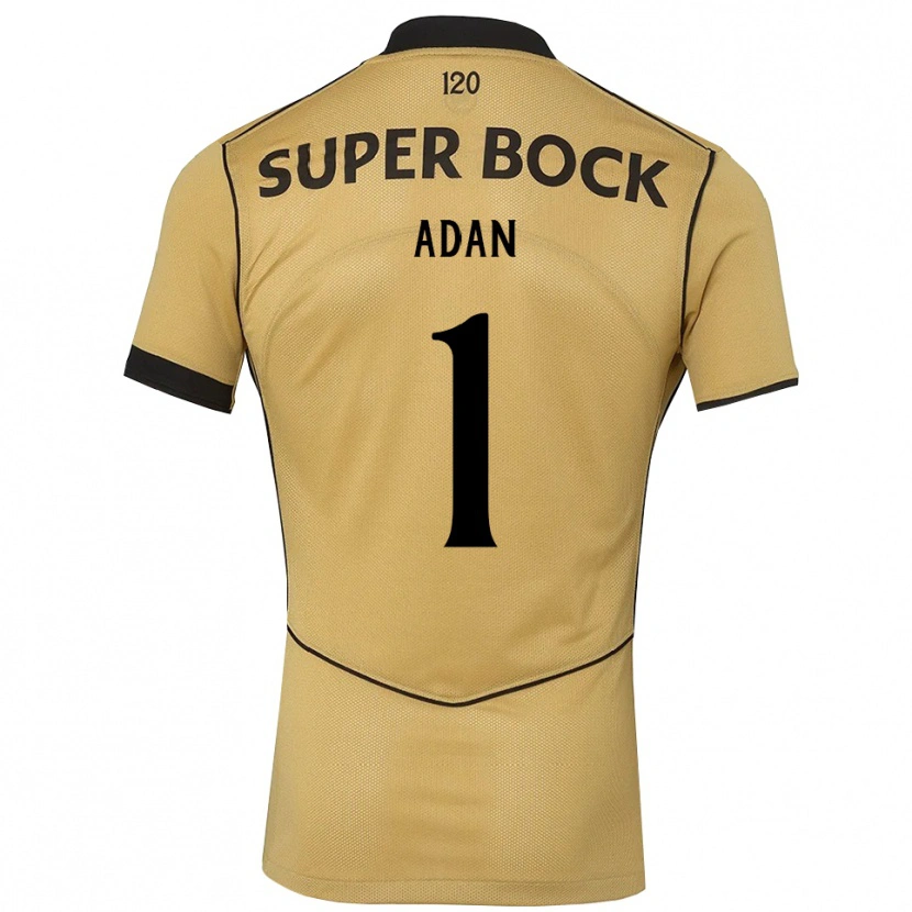 Danxen Męski Antonio Adan #1 Goldenrod Czarny Wyjazdowa Koszulka 2026/27 Koszulki Klubowe