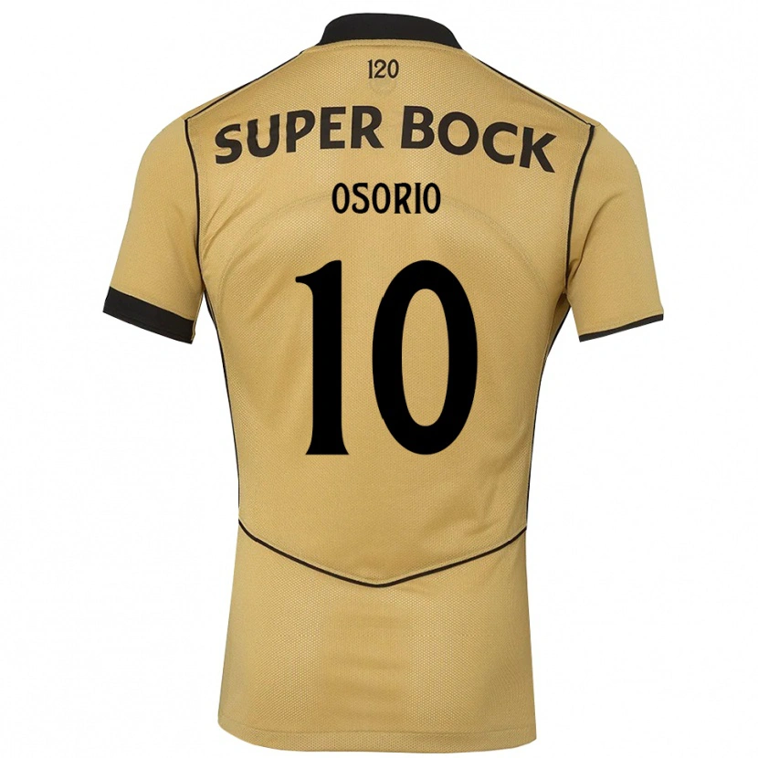 Danxen Męski Sebastián Osorio #10 Goldenrod Czarny Wyjazdowa Koszulka 2026/27 Koszulki Klubowe