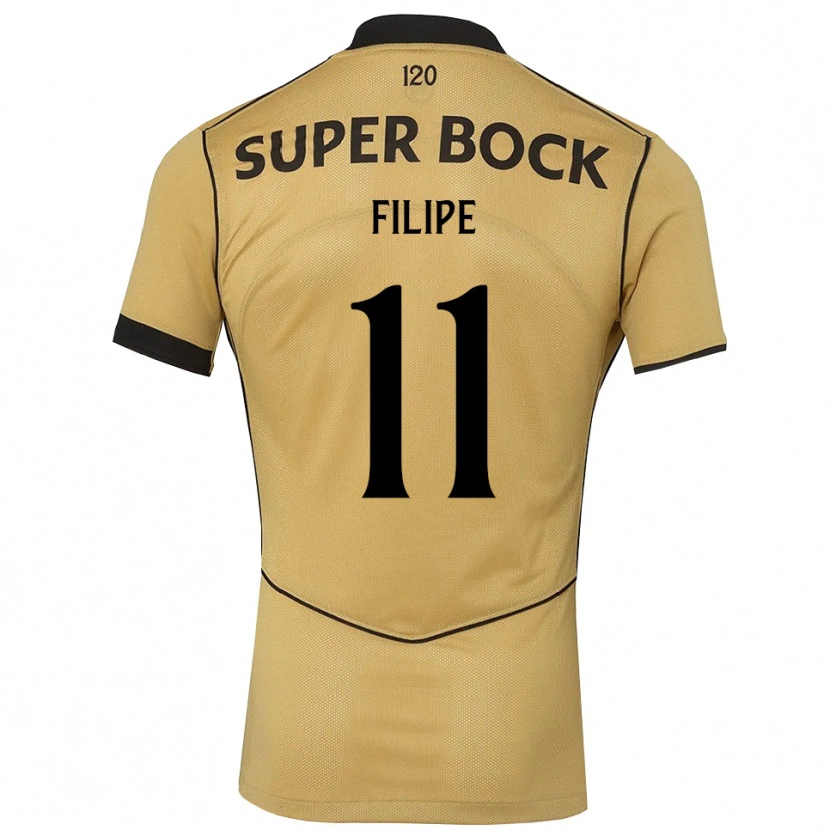 Danxen Męski Yanick Filipe #11 Goldenrod Czarny Wyjazdowa Koszulka 2026/27 Koszulki Klubowe