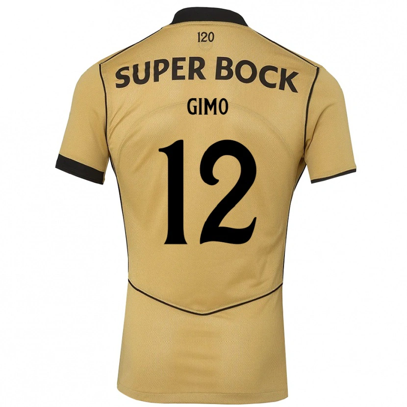 Danxen Męski Tiago Gimo #12 Goldenrod Czarny Wyjazdowa Koszulka 2026/27 Koszulki Klubowe