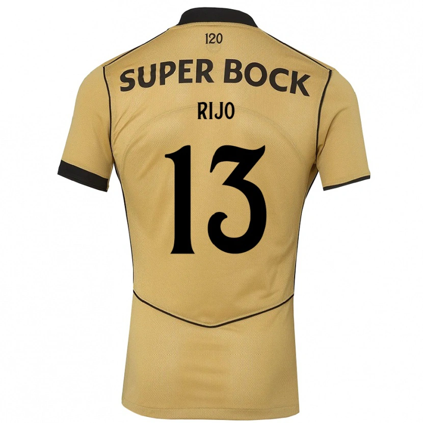 Danxen Męski João Rijo #13 Goldenrod Czarny Wyjazdowa Koszulka 2026/27 Koszulki Klubowe