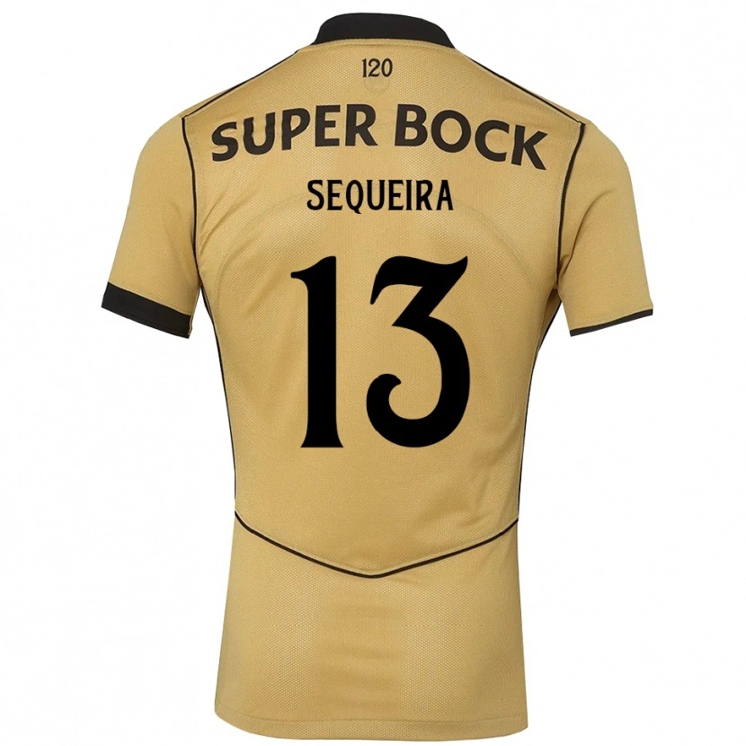 Danxen Męski Edgar Sequeira #13 Goldenrod Czarny Wyjazdowa Koszulka 2026/27 Koszulki Klubowe