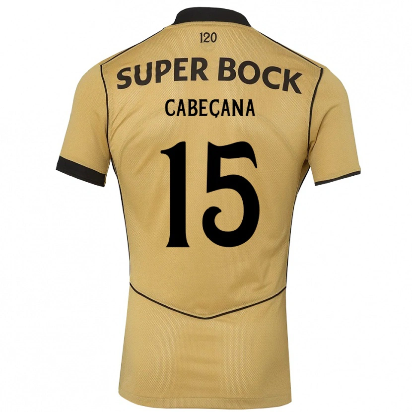 Danxen Męski Francisco Cabeçana #15 Goldenrod Czarny Wyjazdowa Koszulka 2026/27 Koszulki Klubowe