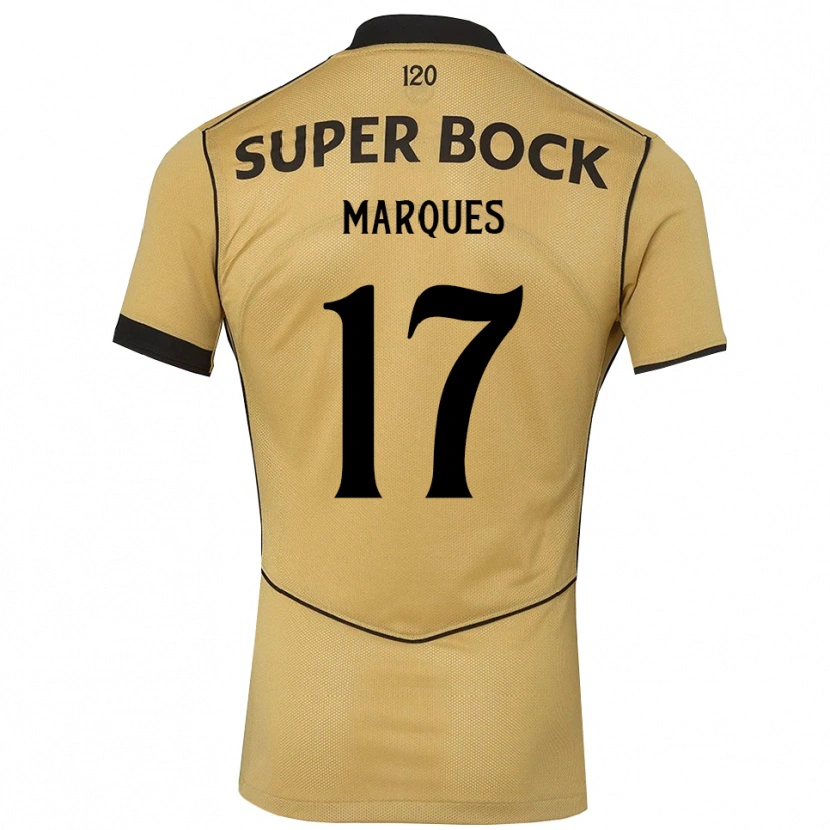 Danxen Męski Afonso Marques #17 Goldenrod Czarny Wyjazdowa Koszulka 2026/27 Koszulki Klubowe
