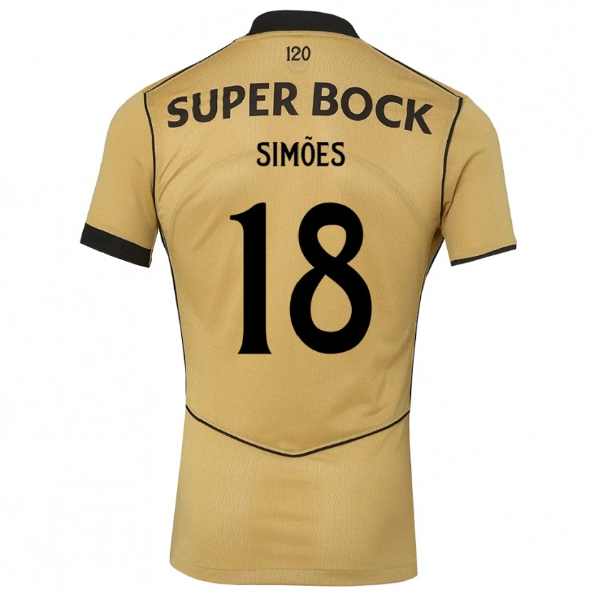 Danxen Męski Francisco Simões #18 Goldenrod Czarny Wyjazdowa Koszulka 2026/27 Koszulki Klubowe