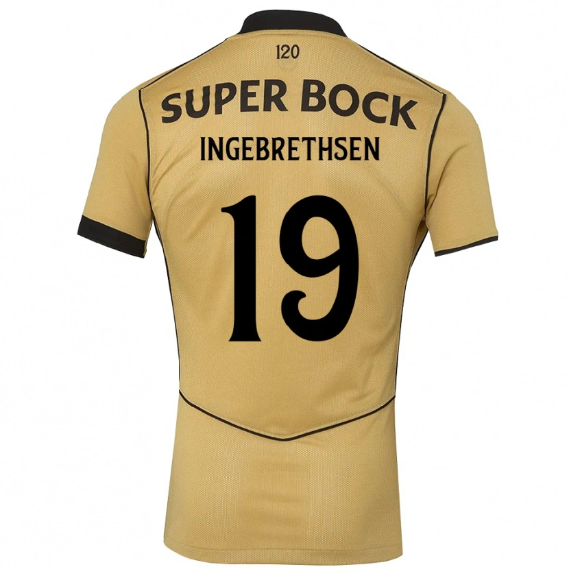 Danxen Męski Erik Ingebrethsen #19 Goldenrod Czarny Wyjazdowa Koszulka 2026/27 Koszulki Klubowe