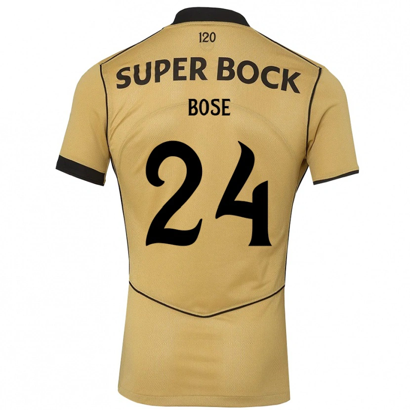 Danxen Męski Ria Bose #24 Goldenrod Czarny Wyjazdowa Koszulka 2026/27 Koszulki Klubowe
