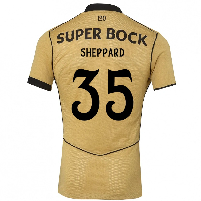 Danxen Męski Catriona Sheppard #35 Goldenrod Czarny Wyjazdowa Koszulka 2026/27 Koszulki Klubowe