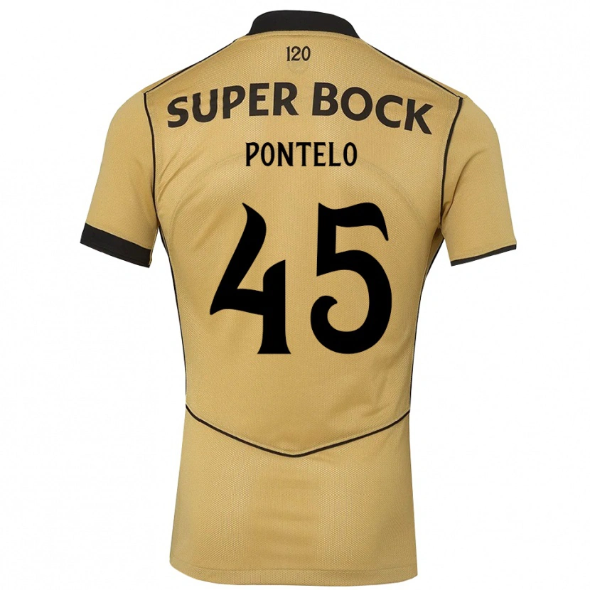 Danxen Męski Rafael Pontelo #45 Goldenrod Czarny Wyjazdowa Koszulka 2026/27 Koszulki Klubowe
