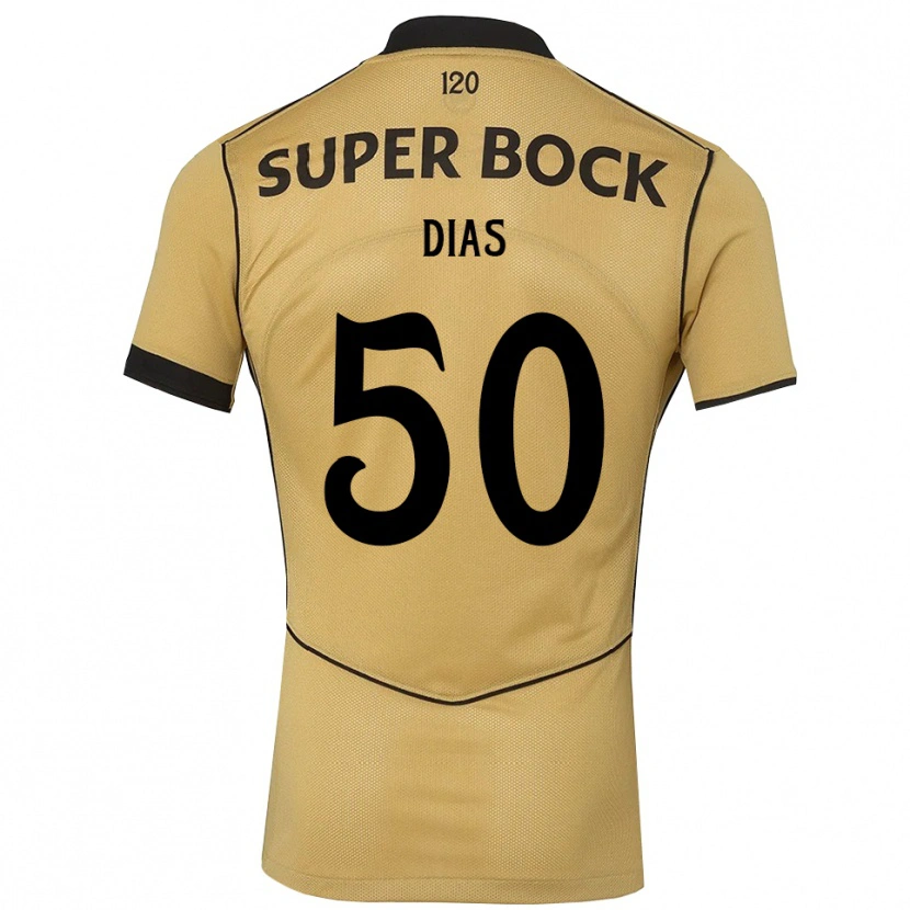 Danxen Męski Rodrigo Dias #50 Goldenrod Czarny Wyjazdowa Koszulka 2026/27 Koszulki Klubowe