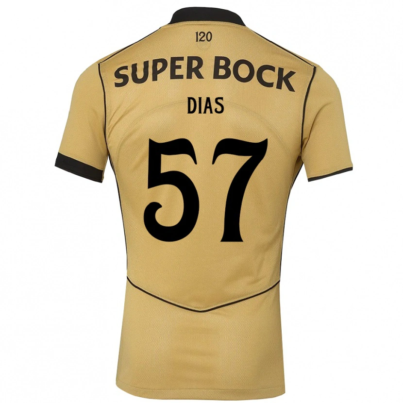 Danxen Męski Lucas Dias #57 Goldenrod Czarny Wyjazdowa Koszulka 2026/27 Koszulki Klubowe