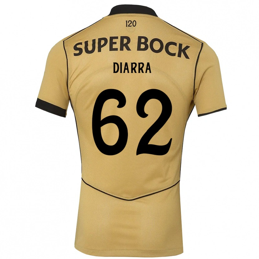 Danxen Męski Ibrahim Diarra #62 Goldenrod Czarny Wyjazdowa Koszulka 2026/27 Koszulki Klubowe