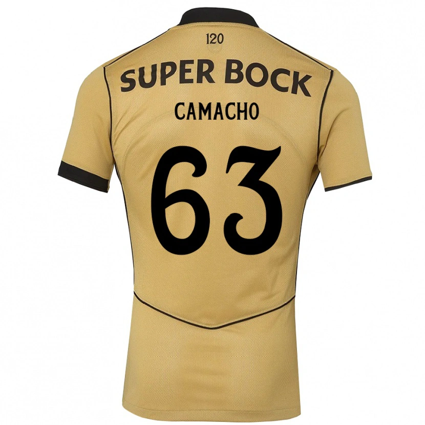 Danxen Męski Rafael Camacho #63 Goldenrod Czarny Wyjazdowa Koszulka 2026/27 Koszulki Klubowe