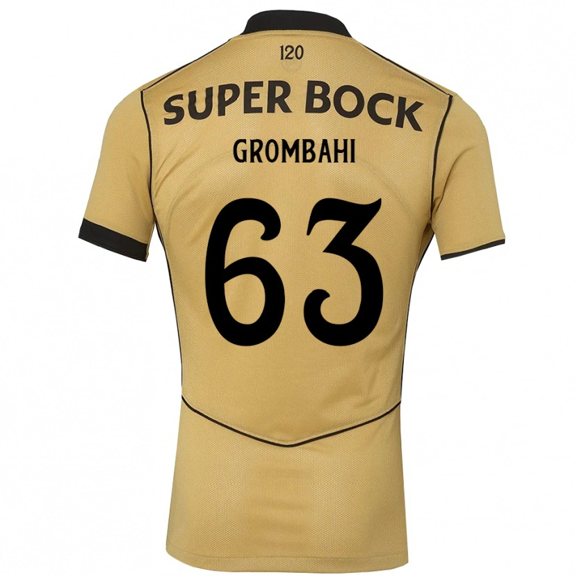 Danxen Męski Chris Grombahi #63 Goldenrod Czarny Wyjazdowa Koszulka 2026/27 Koszulki Klubowe