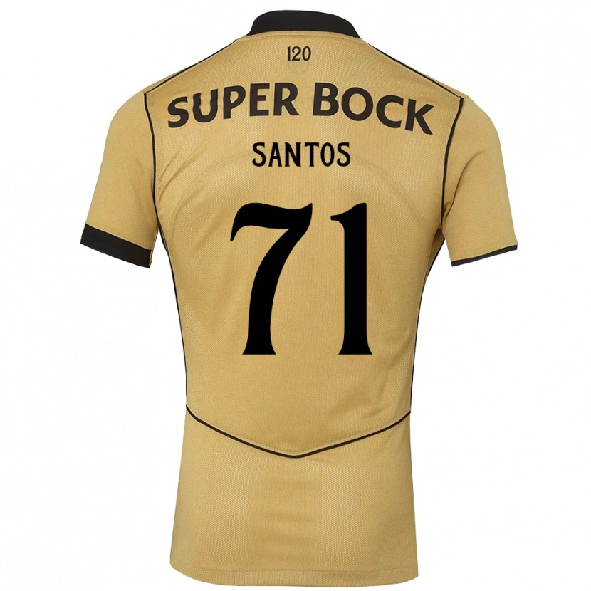 Danxen Męski Denilson Santos #71 Goldenrod Czarny Wyjazdowa Koszulka 2026/27 Koszulki Klubowe