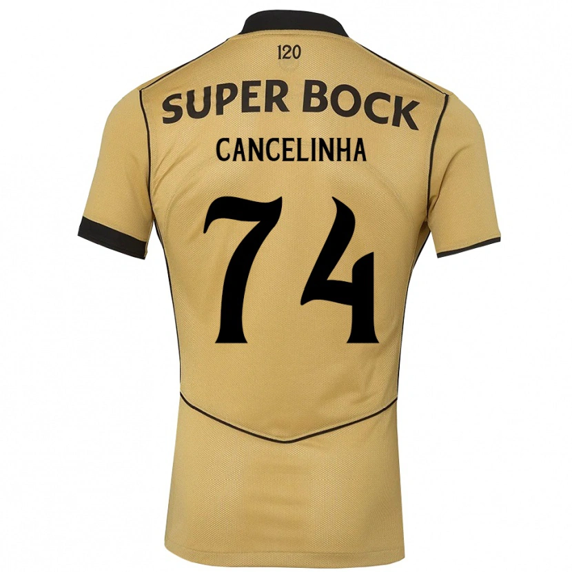 Danxen Męski Érica Cancelinha #74 Goldenrod Czarny Wyjazdowa Koszulka 2026/27 Koszulki Klubowe