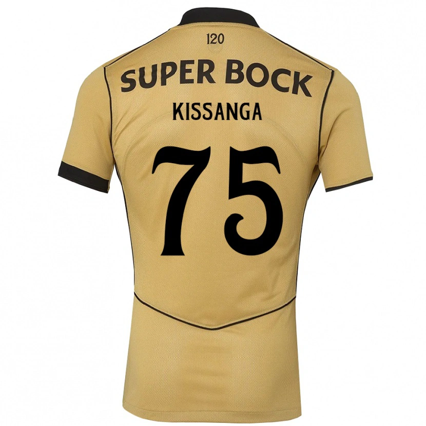 Danxen Męski Manuel Kissanga #75 Goldenrod Czarny Wyjazdowa Koszulka 2026/27 Koszulki Klubowe