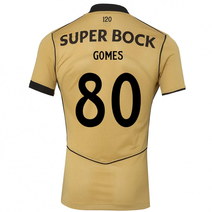 Danxen Męski Luís Gomes #80 Goldenrod Czarny Wyjazdowa Koszulka 2026/27 Koszulki Klubowe