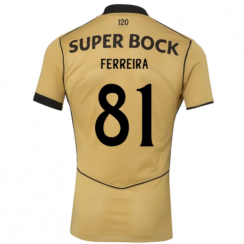 Danxen Męski Sandro Ferreira #81 Goldenrod Czarny Wyjazdowa Koszulka 2026/27 Koszulki Klubowe