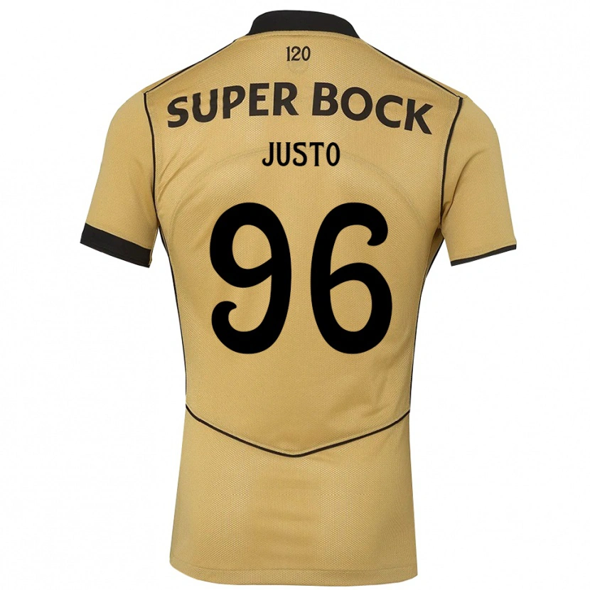 Danxen Męski Samuel Justo #96 Goldenrod Czarny Wyjazdowa Koszulka 2026/27 Koszulki Klubowe