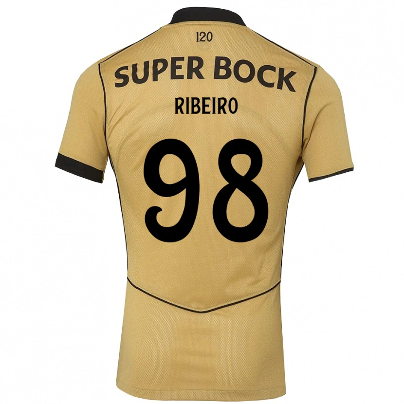 Danxen Męski Martim Ribeiro #98 Goldenrod Czarny Wyjazdowa Koszulka 2026/27 Koszulki Klubowe