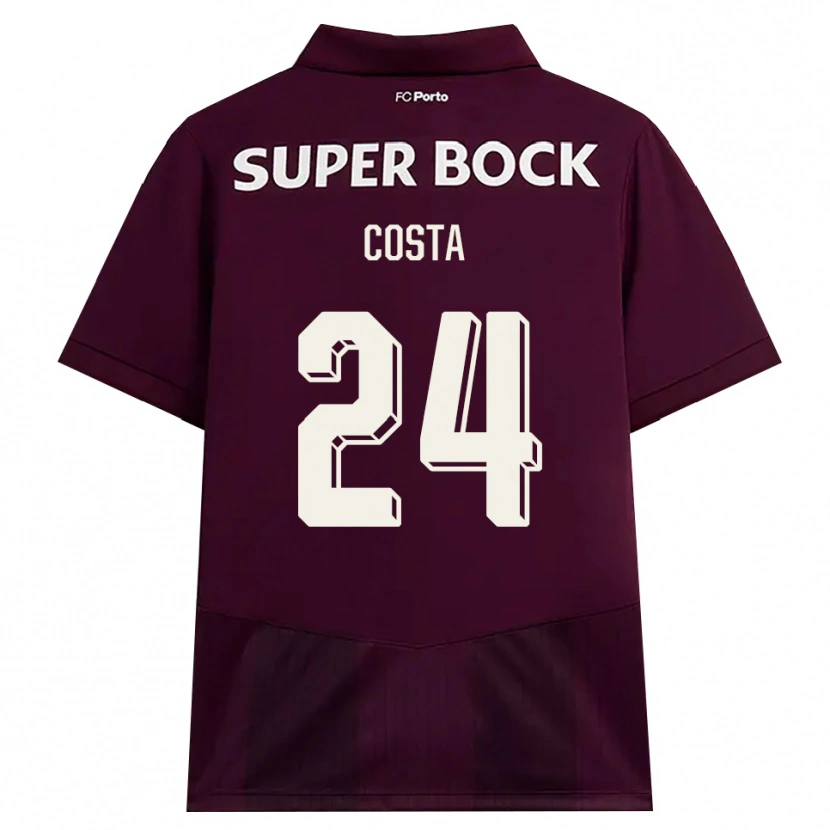 Danxen Męski João Costa #24 Bordowy Biały Wyjazdowa Koszulka 2026/27 Koszulki Klubowe