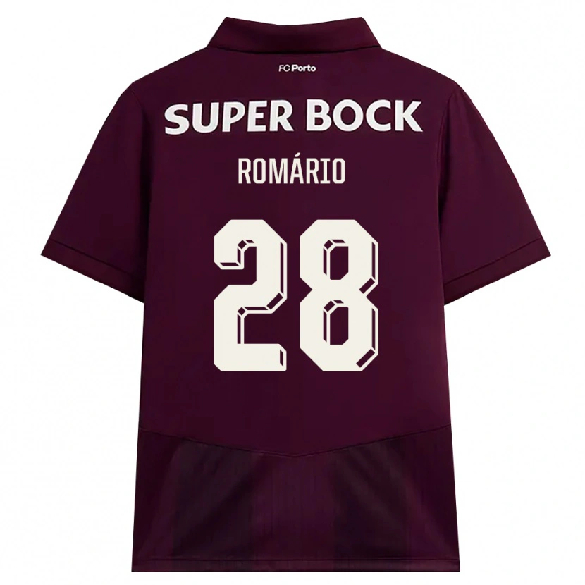 Danxen Męski Romario Baro #28 Bordowy Biały Wyjazdowa Koszulka 2026/27 Koszulki Klubowe