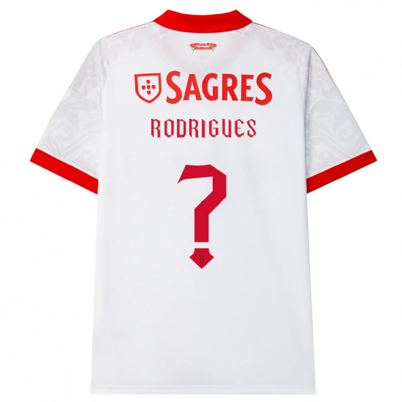 Danxen Męski Miguel Rodrigues #0 Biały Czerwony Żółty Wyjazdowa Koszulka 2026/27 Koszulki Klubowe