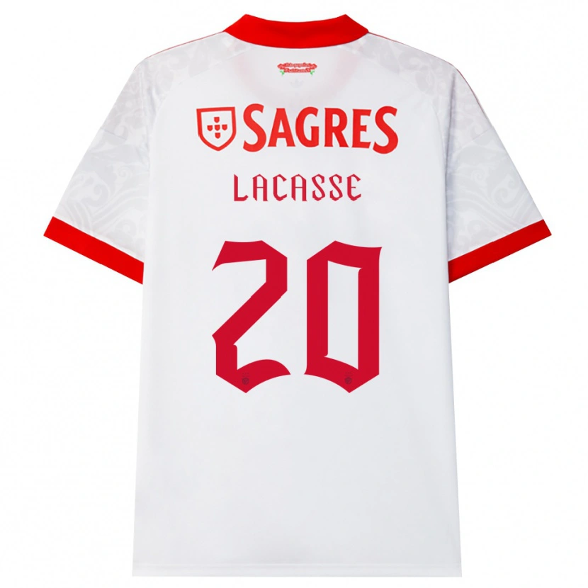 Danxen Męski Cloe Lacasse #20 Biały Czerwony Żółty Wyjazdowa Koszulka 2026/27 Koszulki Klubowe