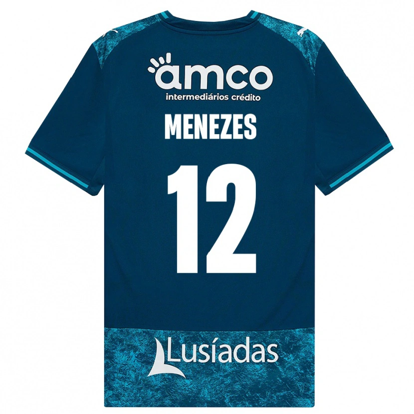 Danxen Męski Gabriel Menezes #12 Darkslategray Średni Turkus Wyjazdowa Koszulka 2026/27 Koszulki Klubowe