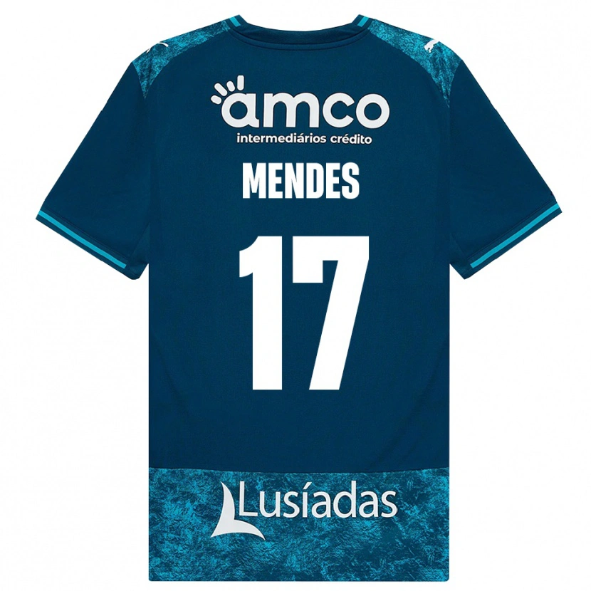 Danxen Męski Joe Mendes #17 Darkslategray Średni Turkus Wyjazdowa Koszulka 2026/27 Koszulki Klubowe