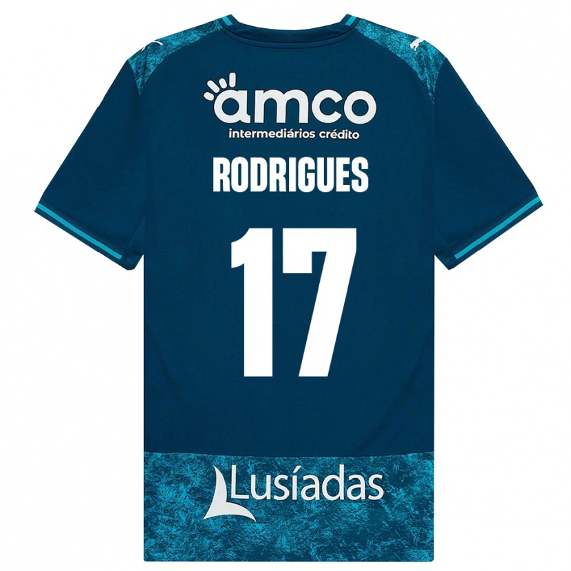 Danxen Męski Tânia Rodrigues #17 Darkslategray Średni Turkus Wyjazdowa Koszulka 2026/27 Koszulki Klubowe
