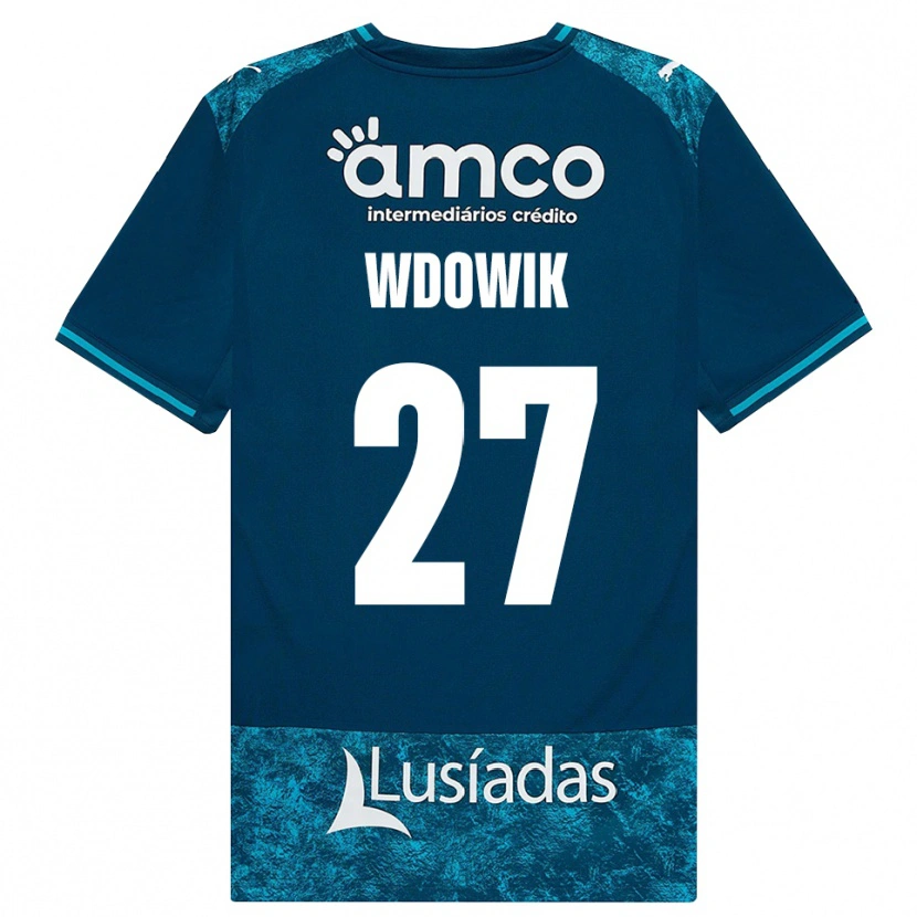 Danxen Męski Bartlomiej Wdowik #27 Darkslategray Średni Turkus Wyjazdowa Koszulka 2026/27 Koszulki Klubowe