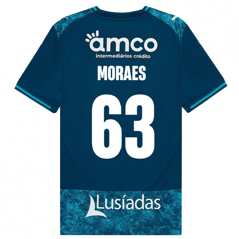 Danxen Męski Guilherme Moraes #63 Darkslategray Średni Turkus Wyjazdowa Koszulka 2026/27 Koszulki Klubowe