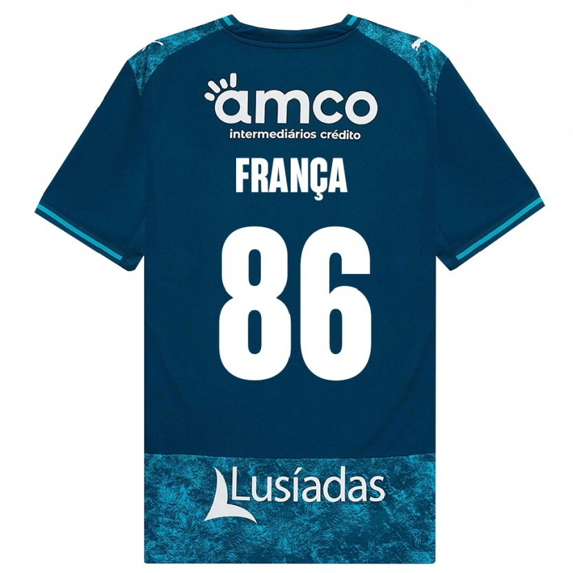 Danxen Męski Francisco França #86 Darkslategray Średni Turkus Wyjazdowa Koszulka 2026/27 Koszulki Klubowe