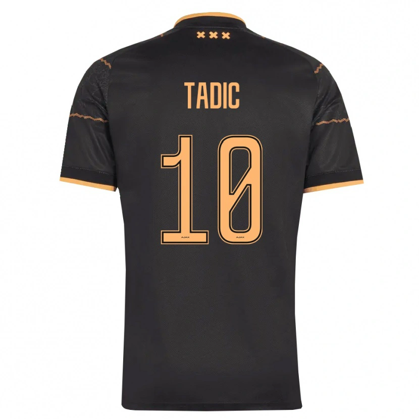 Danxen Męski Dusan Tadic #10 Czarny Pomarańczowy Wyjazdowa Koszulka 2026/27 Koszulki Klubowe