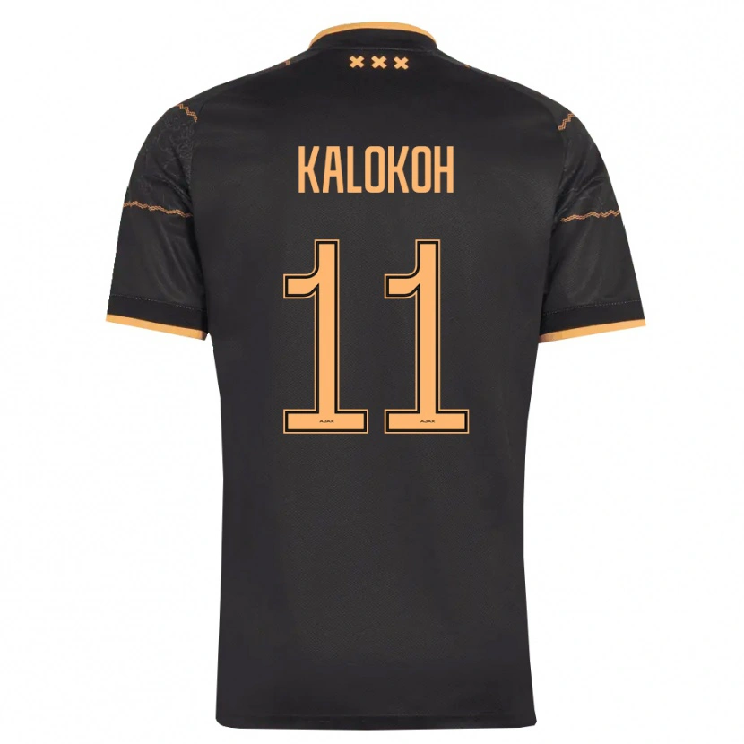 Danxen Męski David Kalokoh #11 Czarny Pomarańczowy Wyjazdowa Koszulka 2026/27 Koszulki Klubowe